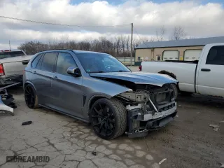2015 BMW X5 M with VIN 5YMKT6C56F0C89088, listed as a Copart auction lot 81921504 with 91,543 mi miles and Salvage Title. Bid and sale history available at carsss.com. Image 4.