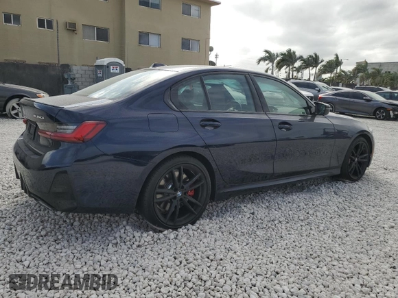 2024 BMW 3 Series M340i xDrive with VIN 3MW49FF02R8E70970, listed as a Copart auction lot 84431924 with 12,286 mi miles and Salvage Title. Bid and sale history available at carsss.com. Image 3.
