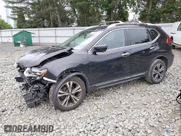 2017 Nissan Rogue SL with VIN 5N1AT2MV2HC857035, listed as a Copart auction lot 62498895 with 88,385 mi miles and Salvage title. Bid and sale history available at DreamBid. Image 1.