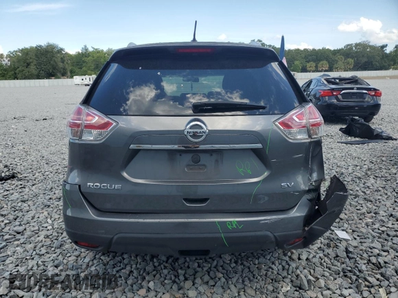 2015 Nissan Rogue SV with VIN KNMAT2MT9FP525943, listed as a Copart auction lot 55099095 with 207,145 mi miles and Salvage Title. Bid and sale history available at carsss.com. Image 6.