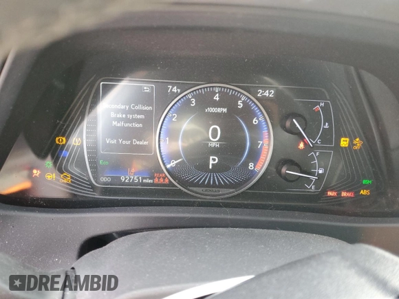 2019 Lexus UX 200 z VIN JTHY3JBH4K2014363, wystawiony jako Copart lot #79135754 z przebiegiem 92 751 mil mil oraz Szkoda całkowita • Salvage title. Historia ofert i sprzedaży dostępna na DreamBid. Obrazek 9.