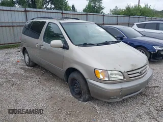 2002 Toyota Sienna LE with VIN 4T3ZF13C42U499868, listed as a IAAI auction lot 42780049 with 166,210 mi miles and . Bid and sale history available at DreamBid. Image 1.