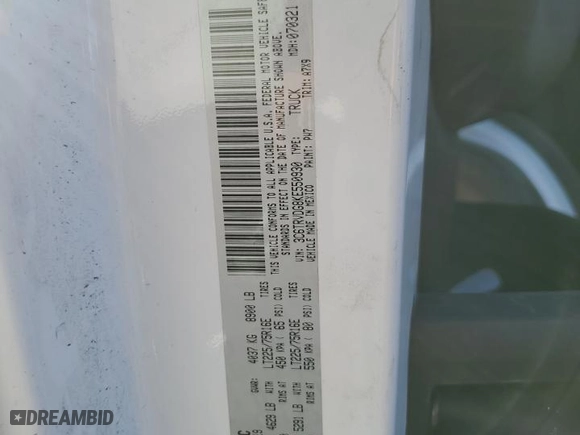 2019 Ram ProMaster Cargo Van with VIN 3C6TRVDG8KE550930, listed as a Copart auction lot 47134055 with 63,323 mi miles and Salvage Title. Bid and sale history available at carsss.com. Image 15.