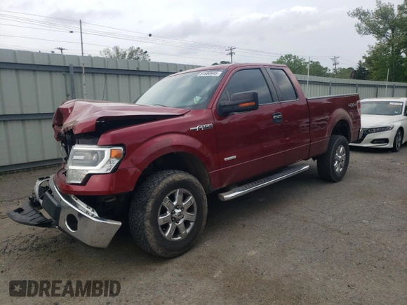 2014 Ford F-150 XL with VIN 1FTFX1ET0EKE46899, listed as a Copart auction lot 51580945 with 112,497 mi miles and Salvage Title. Bid and sale history available at carsss.com. Image 1.