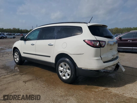 2013 Chevrolet Traverse LS with VIN 1GNKRFED0DJ105822, listed as a Copart auction lot 51746665 with 71,273 mi miles and Salvage Title. Bid and sale history available at carsss.com. Image 2.