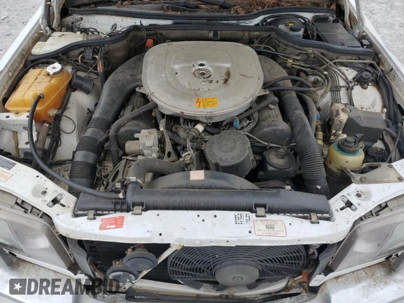 1989 Mercedes-Benz 560 with VIN WDBCA39E0KA469417, listed as a Copart auction lot 43929215 with 52,559 mi miles and Salvage Title. Bid and sale history available at DreamBid. Image 11.