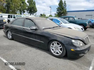 2003 Mercedes-Benz S-Class 4.3L with VIN WDBNG70J63A345310, listed as a Copart auction lot 68399354 with 154,520 mi miles and Clean Title. Bid and sale history available at carsss.com. Image 4.