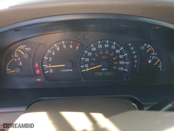 2001 Toyota Tundra Ltd with VIN 5TBBT48101S209184, listed as a Copart auction lot 46708325 with 189,174 mi miles and Salvage Title. Bid and sale history available at carsss.com. Image 9.