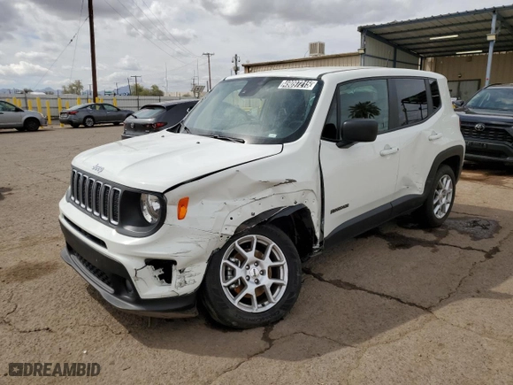 2023 Jeep Renegade Upland with VIN ZACNJDB18PPP67161, listed as a Copart auction lot 49097215 with 21,151 mi miles and Salvage Title. Bid and sale history available at carsss.com. Image 1.