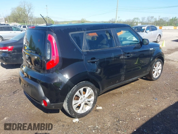 2015 Kia Soul + with VIN KNDJP3A56F7132174, listed as a IAAI auction lot 42009228 with 218,441 mi miles. Bid and sale history available at carsss.com. Image 4.