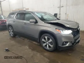 2018 Chevrolet Traverse LT z VIN 1GNEVHKW9JJ124245, wystawiony jako Copart lot #57029805 z przebiegiem 157 694 mil mil oraz Szkoda całkowita • Salvage title. Historia ofert i sprzedaży dostępna na DreamBid. Obrazek 4.
