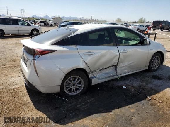 2018 Toyota Prius Two z VIN JTDKARFU0J3054693, wystawiony jako Copart lot #57581855 z przebiegiem 51 684 mil mil oraz Szkoda całkowita • Salvage title. Historia ofert i sprzedaży dostępna na DreamBid. Obrazek 3.