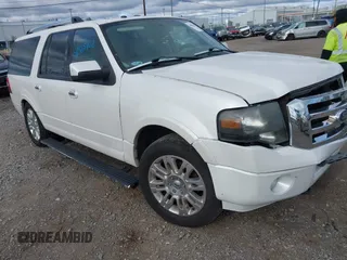 2011 Ford Expedition EL Limited with VIN 1FMJK2A59BEF05119, listed as a IAAI auction lot 40565102 with 216,751 mi miles. Bid and sale history available at carsss.com. Image 1.