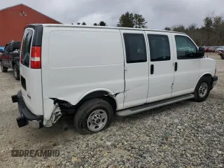 2017 GMC Savana Cargo Van with VIN 1GTW7AFF3H1915907, listed as a Copart auction lot 47096725 with 90,895 mi miles and Salvage Title. Bid and sale history available at carsss.com. Image 3.