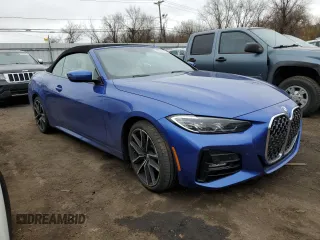 2023 BMW 4 Series 430i xDrive with VIN WBA43AT09PCM21604, listed as a Copart auction lot 49326175 with 15,305 mi miles and Salvage Title. Bid and sale history available at DreamBid. Image 4.