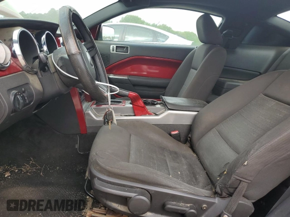 2005 Ford Mustang Deluxe with VIN 1ZVFT80N055116785, listed as a Copart auction lot 53032375 with 132,420 mi miles and Salvage Title. Bid and sale history available at carsss.com. Image 7.