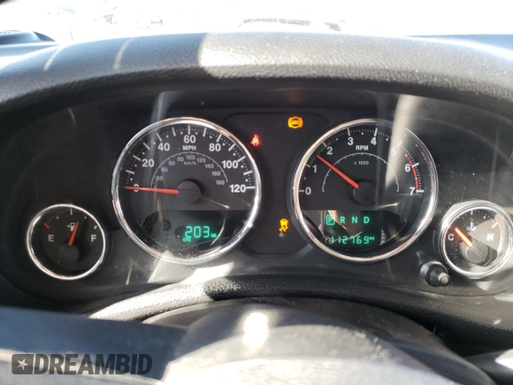 2016 Jeep Wrangler Unlimited 75th Anniversary with VIN 1C4HJWEG3GL185999, listed as a Copart auction lot 42060225 with 112,769 mi miles and Salvage title. Bid and sale history available at DreamBid. Image 9.