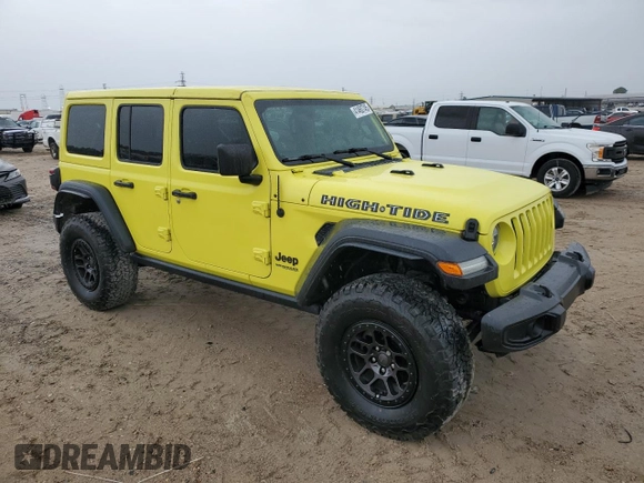 2022 Jeep Wrangler Unlimited Sport with VIN 1C4HJXDG9NW249658, listed as a Copart auction lot 41460745 with Not Provided miles and Non Repairable. Bid and sale history available at DreamBid. Image 4.