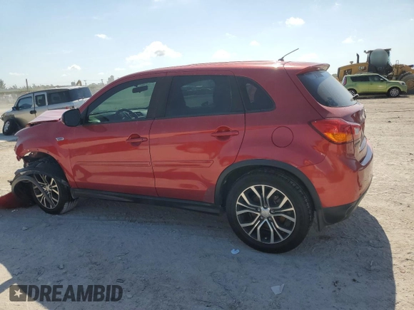 2016 Mitsubishi Outlander ES with VIN JA4AR3AW7GZ051736, listed as a Copart auction lot 57354725 with 150,228 mi miles and Salvage title. Bid and sale history available at DreamBid. Image 2.