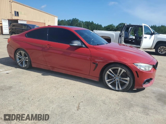 2015 BMW 4 Series 428i with VIN WBA3N3C50FK232924, listed as a Copart auction lot 60427945 with 143,599 mi miles and Salvage title. Bid and sale history available at DreamBid. Image 4.