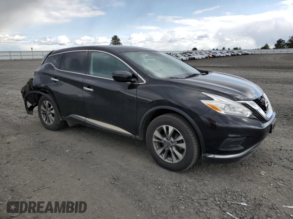 2016 Nissan Murano S with VIN 5N1AZ2MH9GN112388, listed as a Copart auction lot 53969355 with 130,875 mi miles and Salvage Title. Bid and sale history available at carsss.com. Image 4.