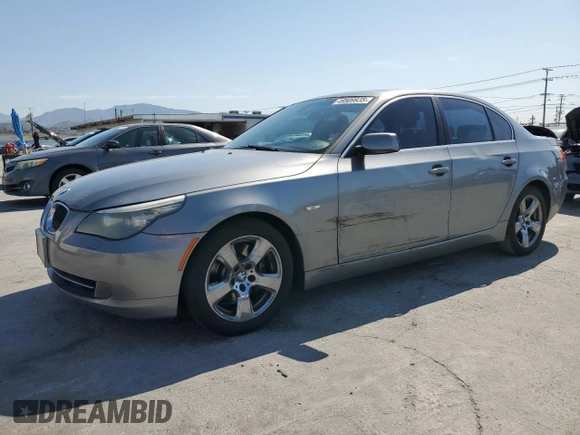 2008 BMW 5 Series 535i with VIN WBANW13598CZ78747, listed as a Copart auction lot 49509935 with 187,143 mi miles and Salvage Title. Bid and sale history available at carsss.com. Image 1.