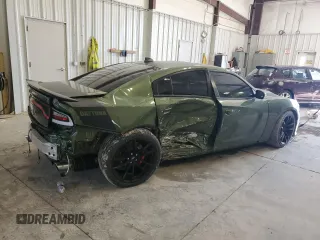 2021 Dodge Charger Scat Pack with VIN 2C3CDXGJXMH606615, listed as a Copart auction lot 51246025 with 13,971 mi miles and Salvage Title. Bid and sale history available at DreamBid. Image 3.