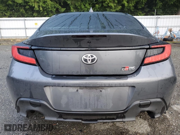 2023 Toyota GR86 with VIN JF1ZNBB13P9752636, listed as a Copart auction lot 80724274 with 16,350 mi miles and Salvage Title. Bid and sale history available at carsss.com. Image 6.