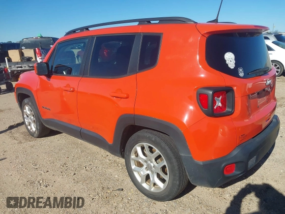 2018 Jeep Renegade Latitude with VIN ZACCJABB6JPJ64456, listed as a IAAI auction lot 41723973 with 234,751 mi miles and . Bid and sale history available at carsss.com. Image 3.