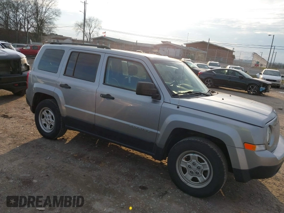 2017 Jeep Patriot Sport with VIN 1C4NJPBA4HD118509, listed as a IAAI auction lot 41610448 with 98,970 mi miles. Bid and sale history available at carsss.com. Image 13.