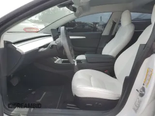 2022 Tesla Model 3 Long Range with VIN 5YJ3E1EB7NF342309, listed as a Copart auction lot 48282775 with 40,180 mi miles and Salvage Title. Bid and sale history available at DreamBid. Image 7.