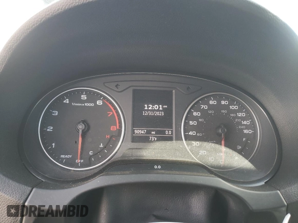 2016 Audi A3 2.0T Premium with VIN WAUB8GFF6G1032023, listed as a Copart auction lot 41246534 with 90,947 mi miles. Bid and sale history available at carsss.com. Image 9.