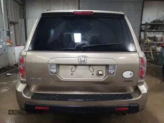 2006 Honda Pilot EX-L with VIN 2HKYF18796H516751, listed as a Copart auction lot 44558685 with 141,576 mi miles and Salvage Title. Bid and sale history available at DreamBid. Image 6.