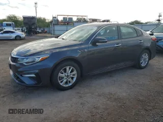 2019 Kia Optima LX with VIN 5XXGT4L39KG284281, listed as a Copart auction lot 49696425 with 100,422 mi miles and Salvage title. Bid and sale history available at DreamBid. Image 1.