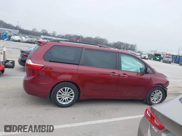 2017 Toyota Sienna XLE Auto Access Seat with VIN 5TDYZ3DC6HS820641, listed as a IAAI auction lot 41184049 with 118,607 mi miles and . Bid and sale history available at DreamBid. Image 14.