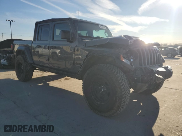 2022 Jeep Gladiator Sport S with VIN 1C6JJTAG4NL147305, listed as a Copart auction lot 88258485 with 64,297 mi miles and Salvage title. Bid and sale history available at DreamBid. Image 4.