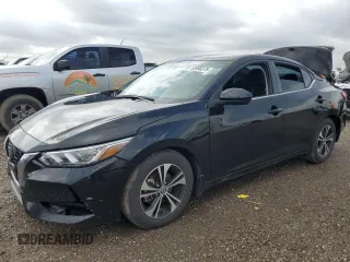2022 Nissan Sentra SV with VIN 3N1AB8CV2NY207445, listed as a Copart auction lot 50998375 with 19,522 mi miles and Salvage Title. Bid and sale history available at carsss.com. Image 1.
