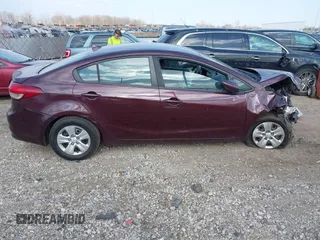 2017 Kia Forte LX with VIN 3KPFK4A75HE106261, listed as a IAAI auction lot 41830740 with 133,153 mi miles. Bid and sale history available at carsss.com. Image 13.