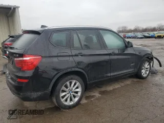 2017 BMW X3 xDrive28i with VIN 5UXWX9C33H0T25235, listed as a Copart auction lot 43625065 with 116,360 mi miles and Salvage Title. Bid and sale history available at DreamBid. Image 3.