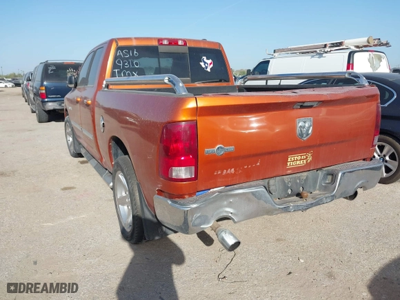 2010 Dodge Ram 1500 SLT with VIN 1D7RB1GT9AS169310, listed as a IAAI auction lot 41726449 with 244,405 mi miles. Bid and sale history available at carsss.com. Image 3.