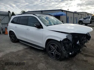 2022 Mercedes-Benz GLS 450 with VIN 4JGFF5KE0NA662687, listed as a Copart auction lot 81401043 with 48,938 mi miles and . Bid and sale history available at DreamBid. Image 4.