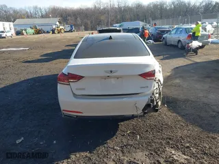 2015 Hyundai Genesis 3.8L with VIN KMHGN4JE7FU023547, listed as a IAAI auction lot 41457666 with 158,255 mi miles. Bid and sale history available at carsss.com. Image 16.