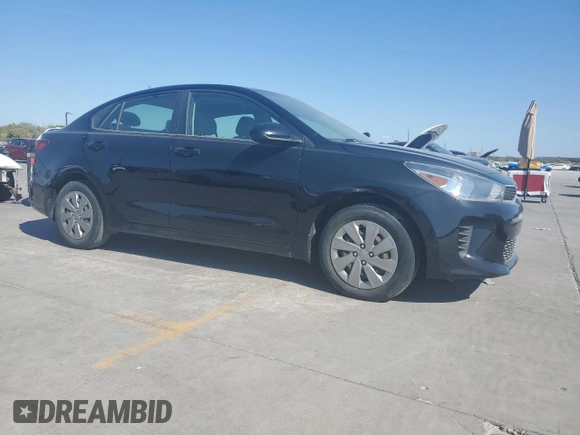 2020 Kia Rio LX with VIN 3KPA24AD6LE282471, listed as a Copart auction lot 77480084 with 59,218 mi miles and Salvage Title. Bid and sale history available at carsss.com. Image 4.
