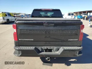 2020 Chevrolet Silverado 1500 Custom with VIN 1GCRWBEK5LZ370274, listed as a Copart auction lot 80630954 with 96,990 mi miles and Salvage Title. Bid and sale history available at carsss.com. Image 6.