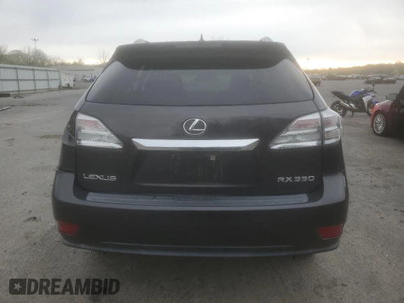 2010 Lexus RX 350 with VIN 2T2BK1BA6AC062908, listed as a Copart auction lot 52739005 with 124,793 mi miles and Salvage Title. Bid and sale history available at DreamBid. Image 6.