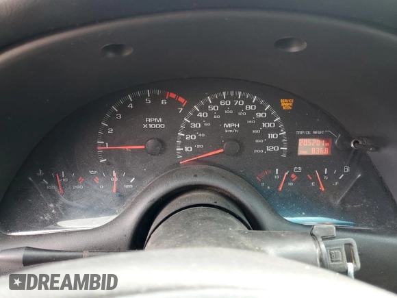 2002 Chevrolet Camaro z VIN 2G1FP22K122109268, wystawiony jako Copart lot #49783835 z przebiegiem 205 201 mil mil oraz Szkoda całkowita • Salvage title. Historia ofert i sprzedaży dostępna na DreamBid. Obrazek 9.