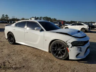 2020 Dodge Charger Scat Pack Widebody with VIN 2C3CDXGJ2LH174021, listed as a Copart auction lot 79707354 with 58,817 mi miles and Non Repairable. Bid and sale history available at carsss.com. Image 4.