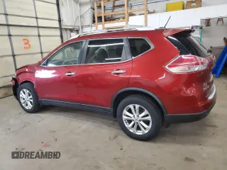 2015 Nissan Rogue SV with VIN KNMAT2MV9FP508996, listed as a Copart auction lot 52815645 with 130,246 mi miles and Non Repairable. Bid and sale history available at DreamBid. Image 2.