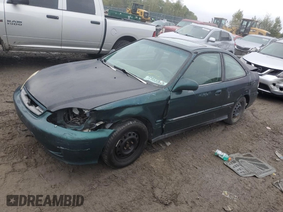 1999 Honda Civic EX with VIN 1HGEJ8242XL078968, listed as a Copart auction lot 72958544 with 269,009 mi miles and Salvage Title. Bid and sale history available at carsss.com. Image 1.