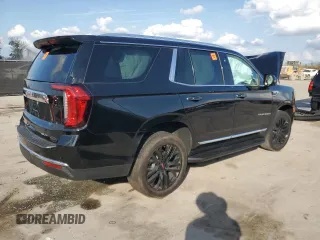 2022 GMC Yukon SLT with VIN 1GKS2BKDXNR163096, listed as a Copart auction lot 43572645 with 0 mi miles and Non Repairable. Bid and sale history available at carsss.com. Image 3.